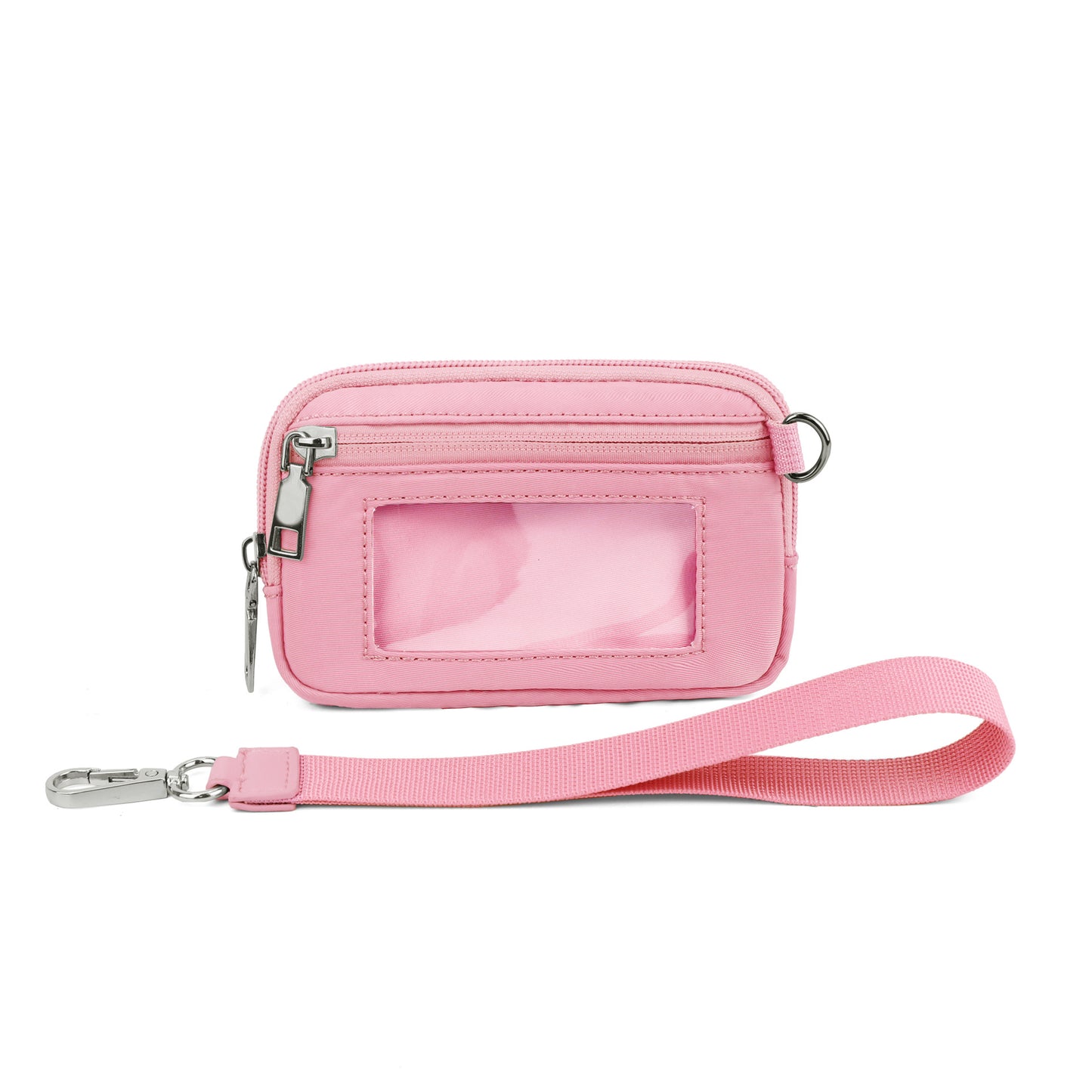 Transparent PVC Card Bag Wrist Bag Portable Bank Card Change Purse