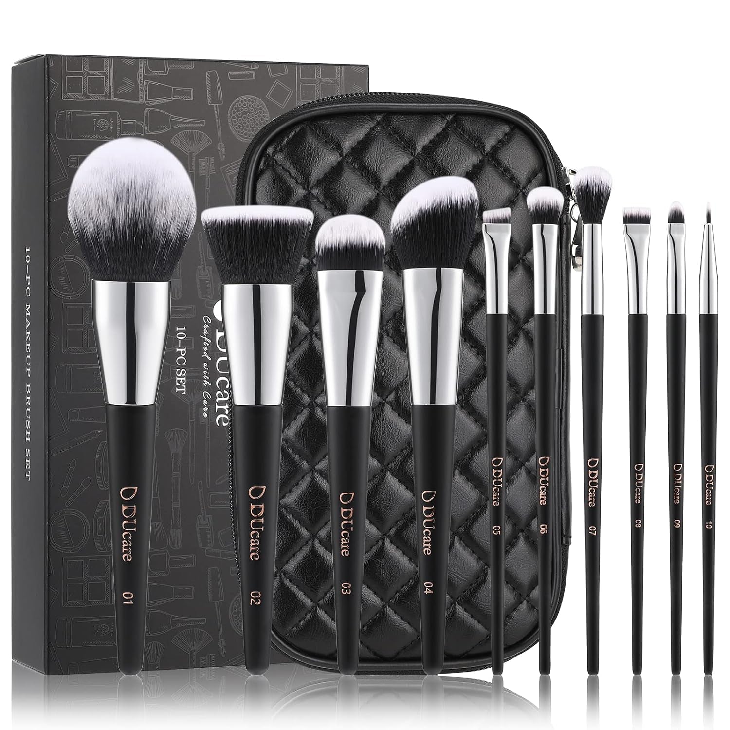 Makeup Brushes Set Professional 32Pcs Make up Brushes Premium Synthetic Kabuki Foundation Blending Face Powder Blush Concealers Eye Shadows