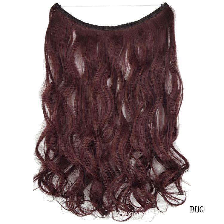 Women's One-piece Seamless Hair Extension Wig Set