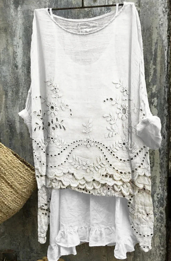 Summer Monsoon Long Sleeve Printed Urban Leisure Pullover Single Top