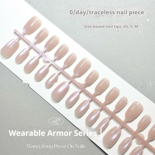 Light Purple Cat's Eye Micro Glass Bead Pure Want To Wear Armor