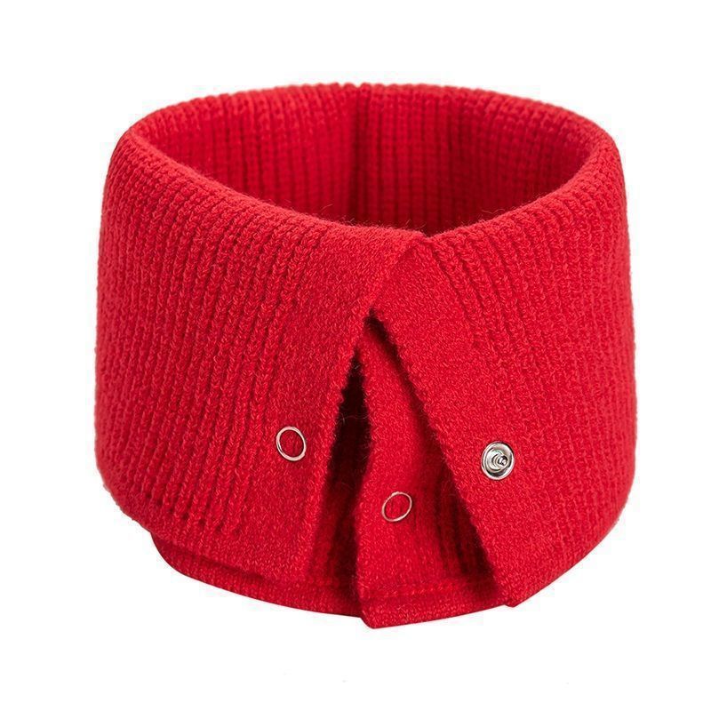 Autumn And Winter Students All-match Neck Warm Button Bandana