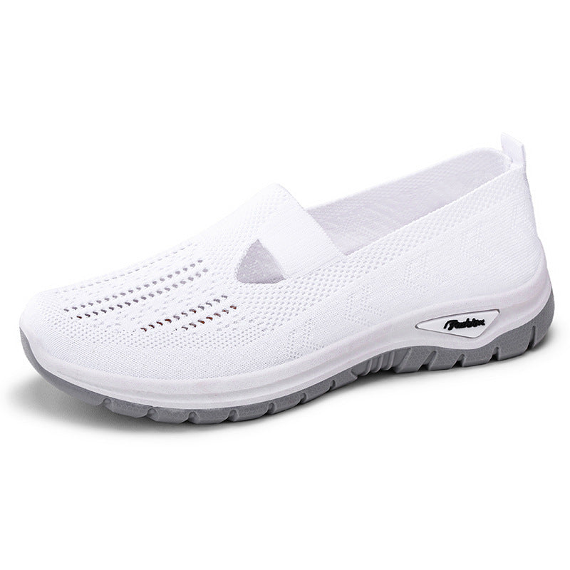 Plus Size Breathable Mesh Slip-on Old Beijing Cloth Shoes For Women
