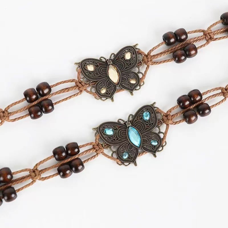 Women's Retro Ethnic Style Hand-woven Belt