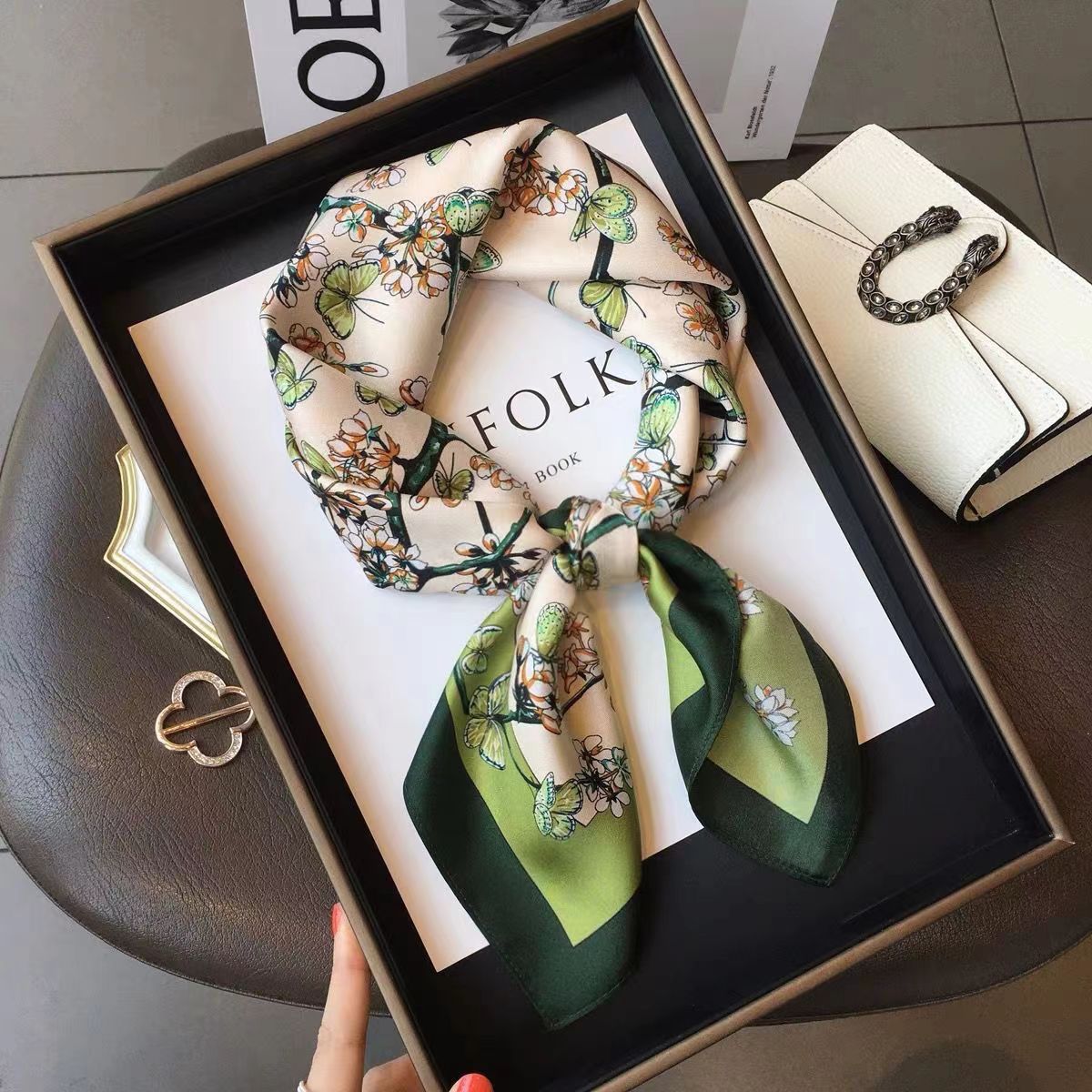 Women's High-end Thin Square Scarf