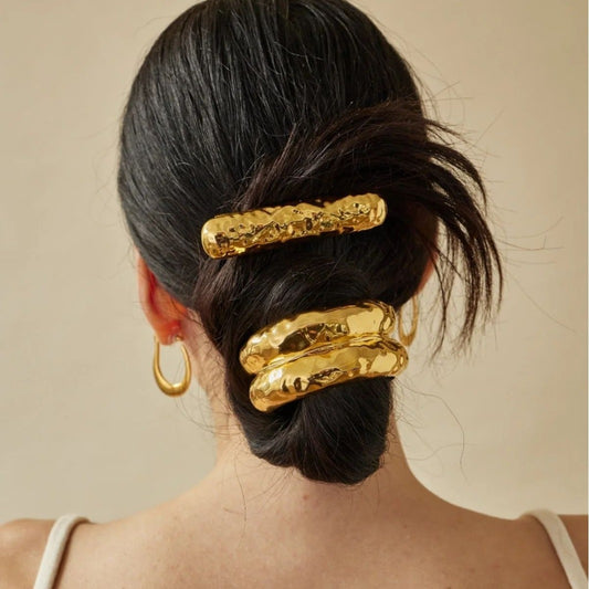 Personalized Glossy Elastic Hair Ring Female Geometry