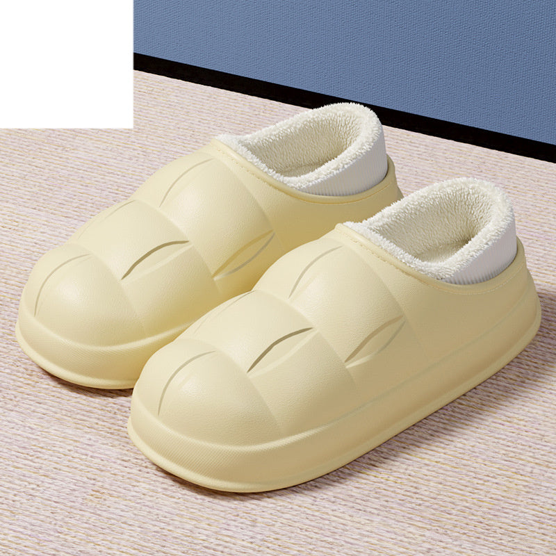 Removable And Washable Cotton Slippers Women's Autumn And Winter Bag Heel