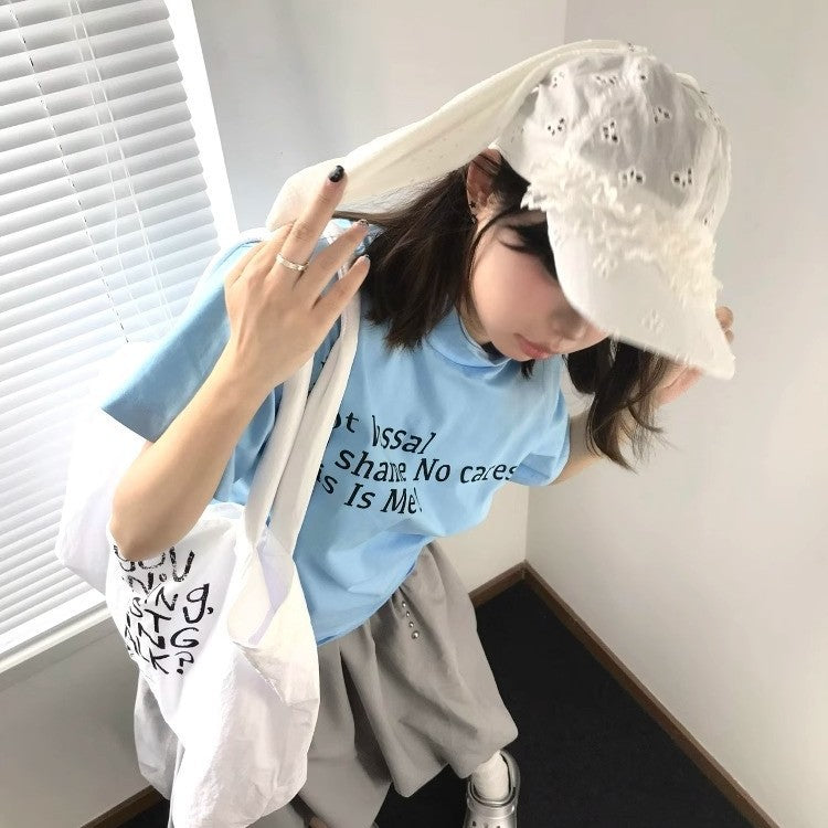 Niche, Designer-style Lace-trimmed Rabbit-ear Baseball Cap