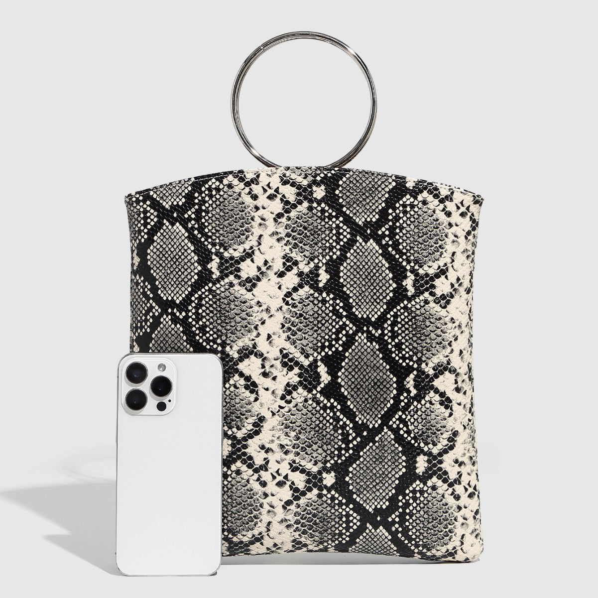 New Punk-style Metallic Handbag
