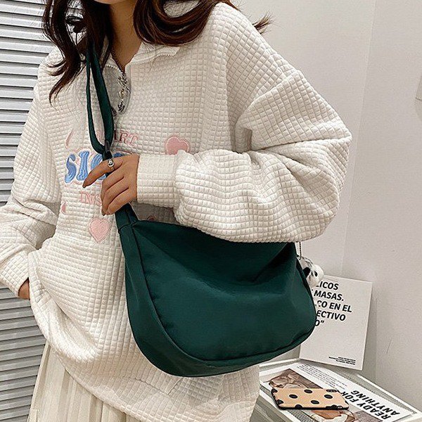 Nylon Fabric Texture Dumpling Bag Simple Crossbody Selenodont Bag