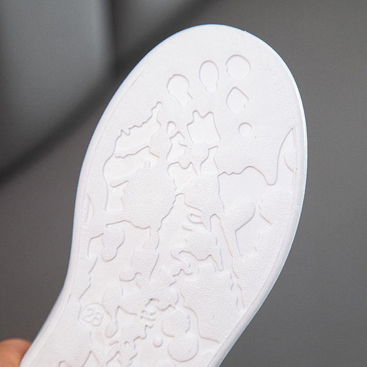 Children's Small White Shoes Spring New Board Shoes
