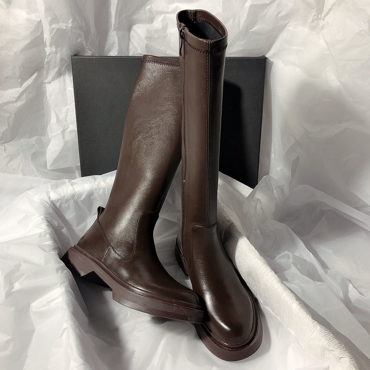 All-match Long Boots Thick-soled Thick Heel High Tube