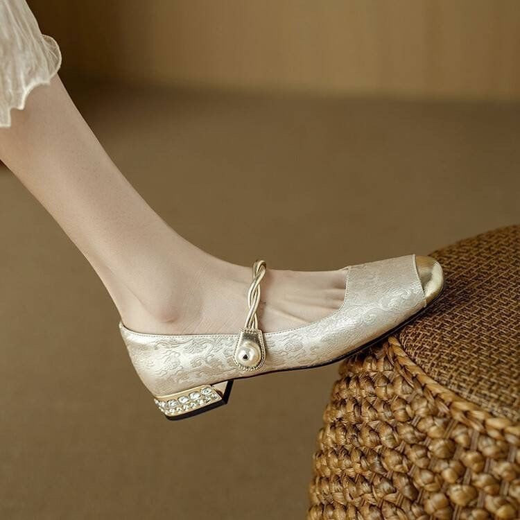 Spring And Summer New Retro Easy Matching French Low-cut Shoes