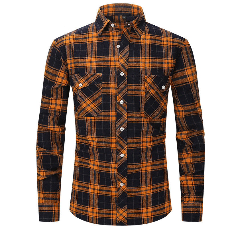 Large Size Slim Fashion Long Sleeve Shirt