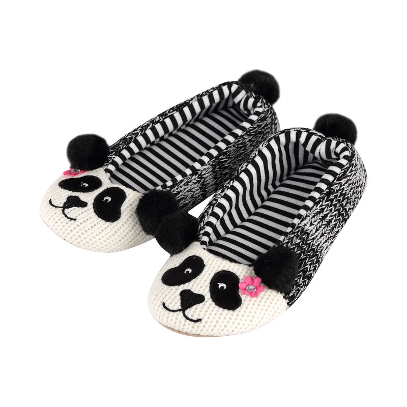 Women's Confinement Shoes Soft Bottom Cartoon Thermal Slippers