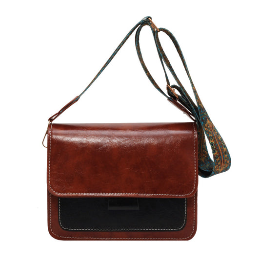 Women's Oily Leather Vintage Bag Crossbody
