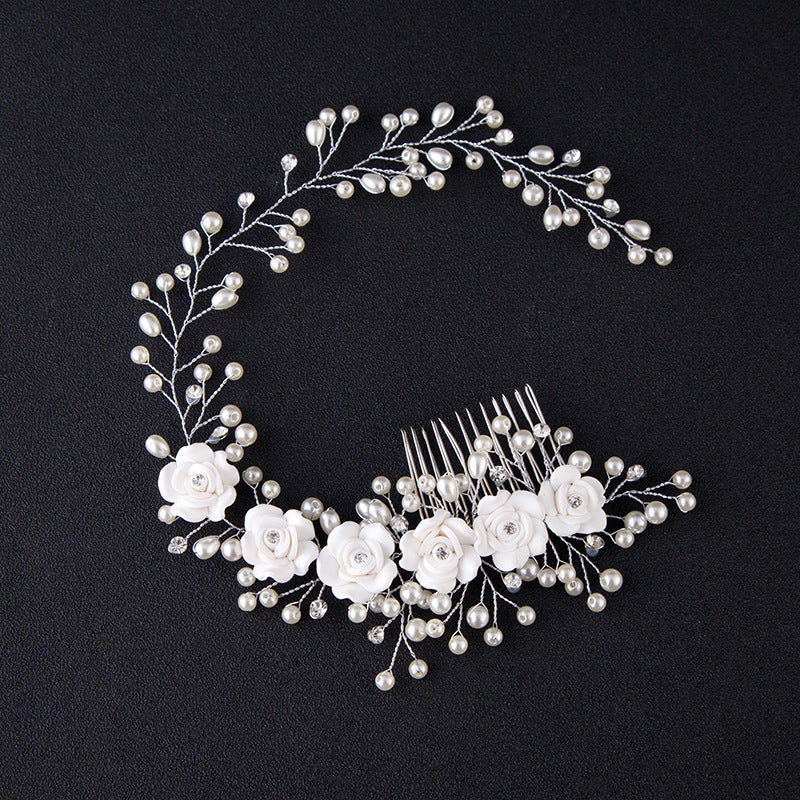 Ladies' Wedding Flower Vine Pearl Hair Band