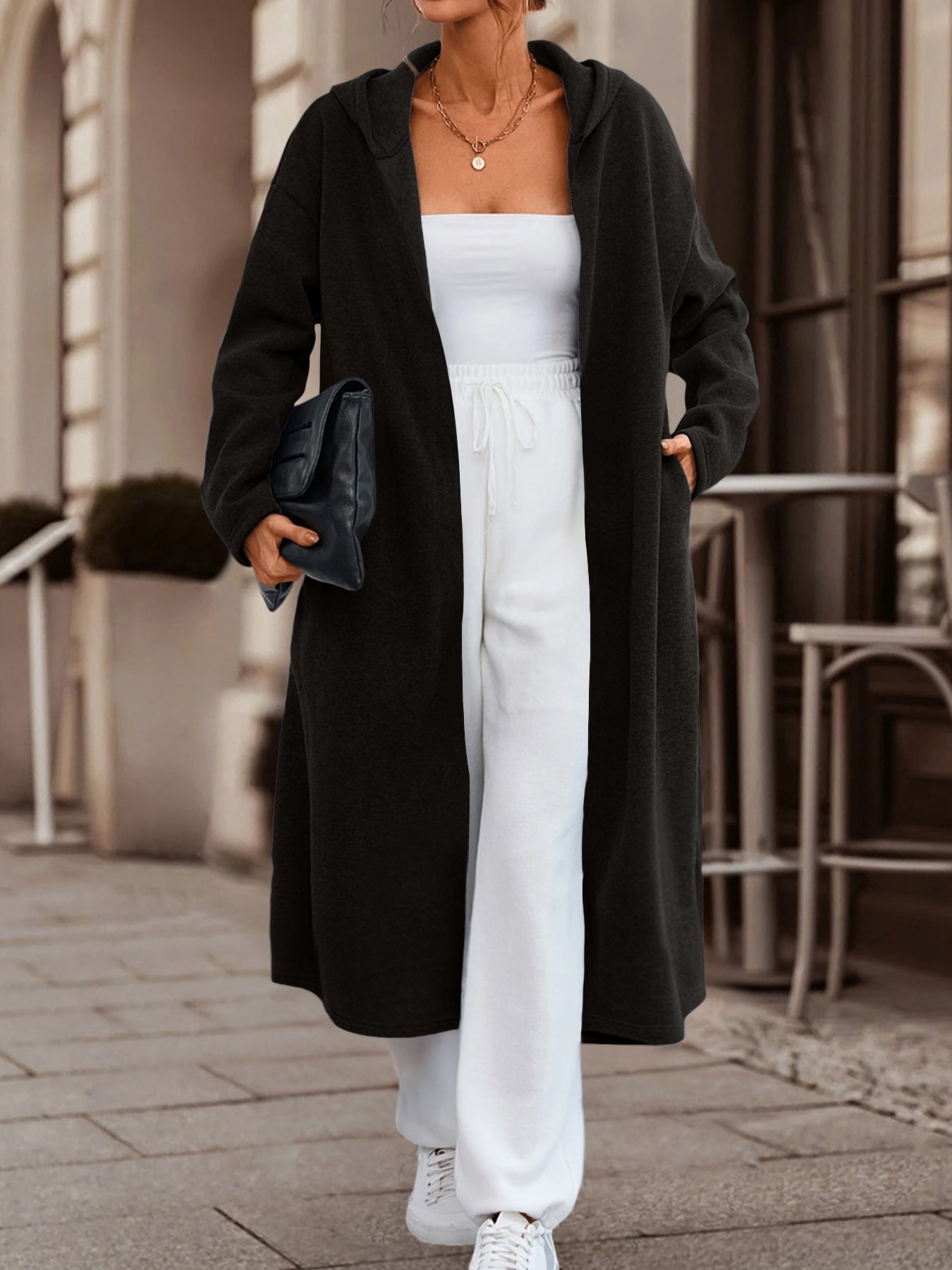 Women's Leisure Commute Long Cardigan Jacket