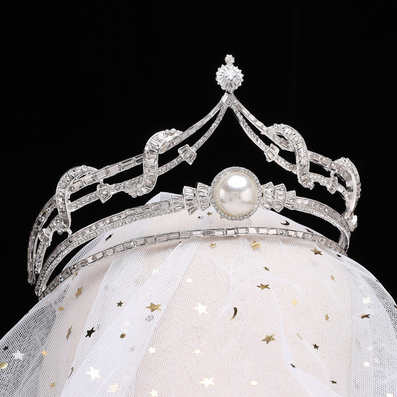New European And American Grand Bride Crown Headwear