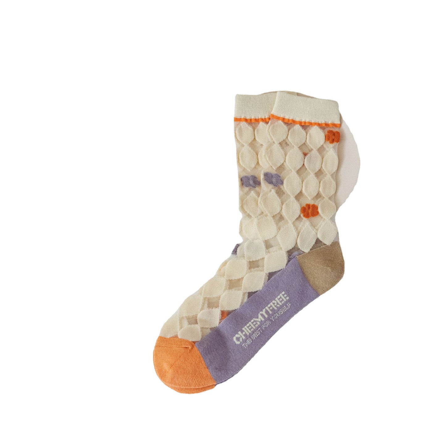Spring And Summer Thin Cute Kanekalon Diamond Spun Glass Long Socks