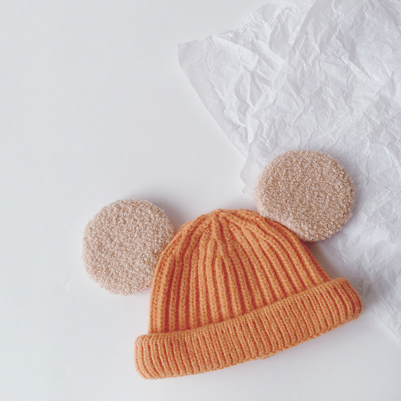 Cartoon Big Ears Children Woolen Cap