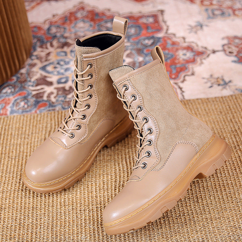 British Style Fashion Short Boots Casual Set Foot Thick Sole