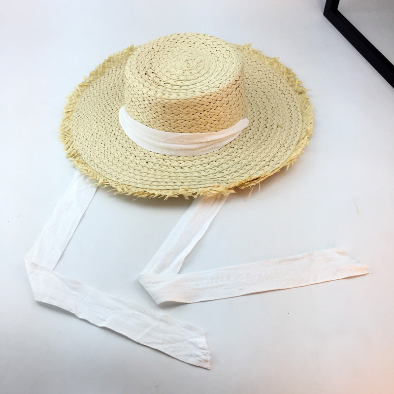 Straw Straw Hat Outdoor Ladies Sunscreen Beach