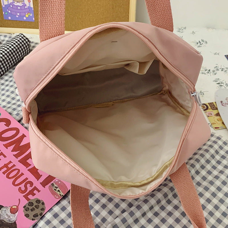 New Women's Large Capacity Cute Literary Handbag