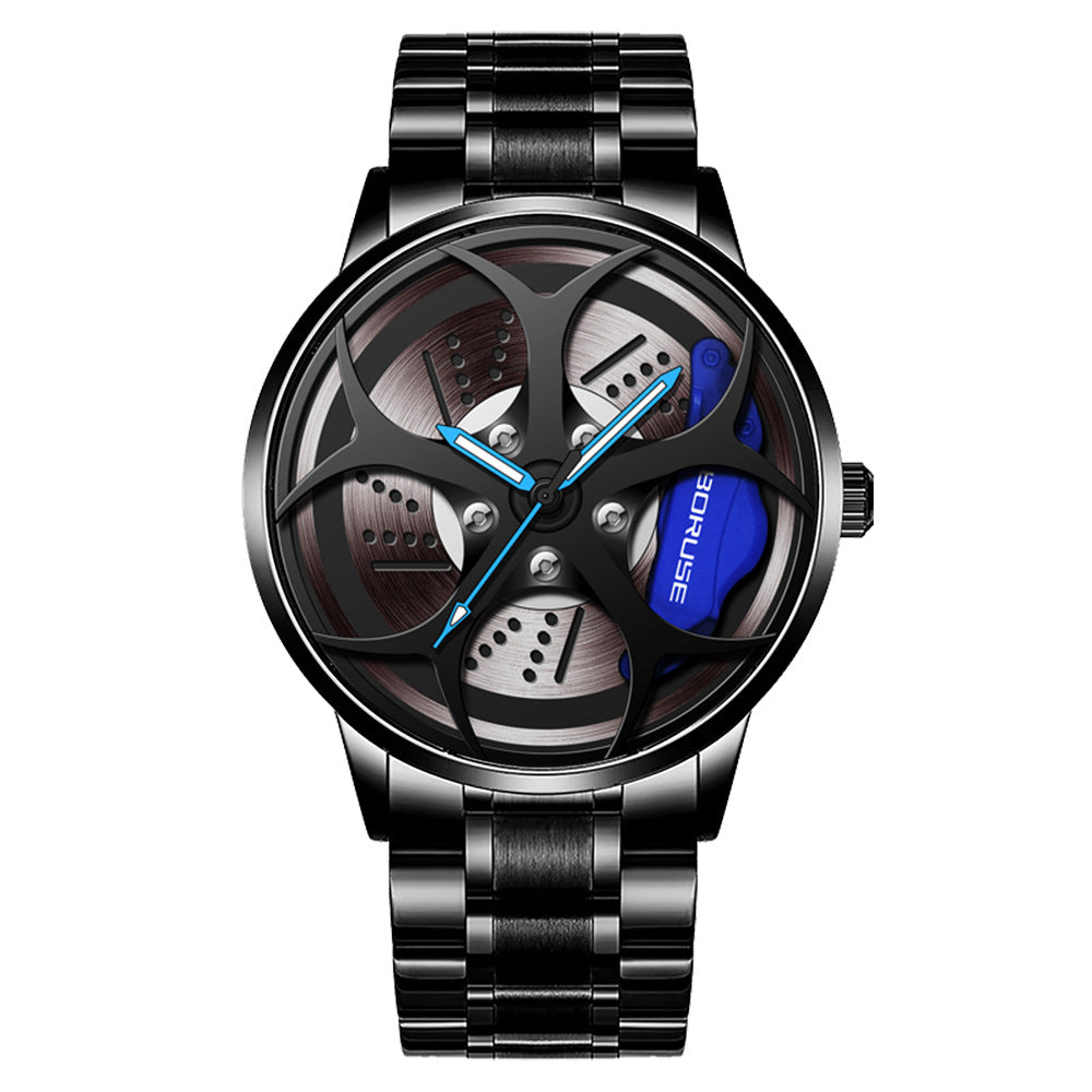 Mens Stainless Steel Watch Stylish Luminous Timepiece For Men