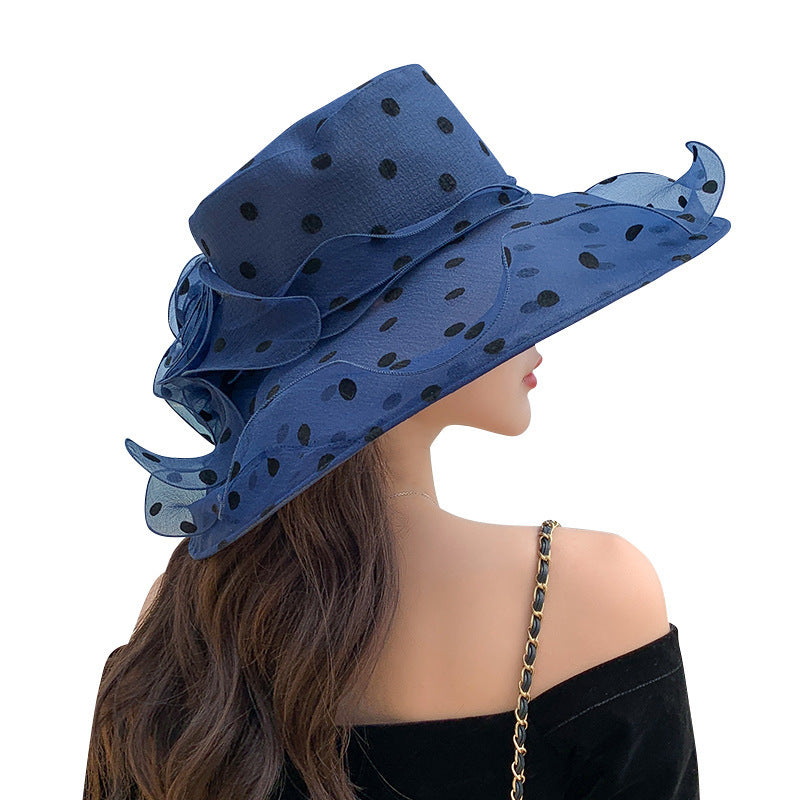 New Style Women's Lace Folding Sun Hat