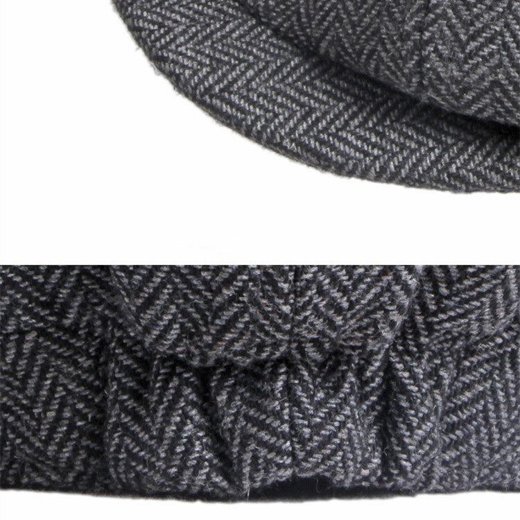 British Retro Octagonal Hat Men's Literary Leisure