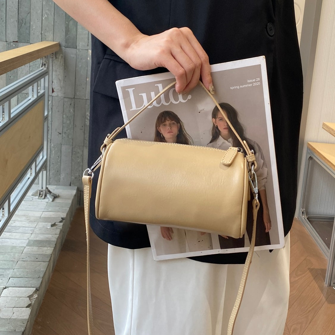 New First Layer Vegetable Tanning Leather Mobile Phone Bag All-matching And Lightweight