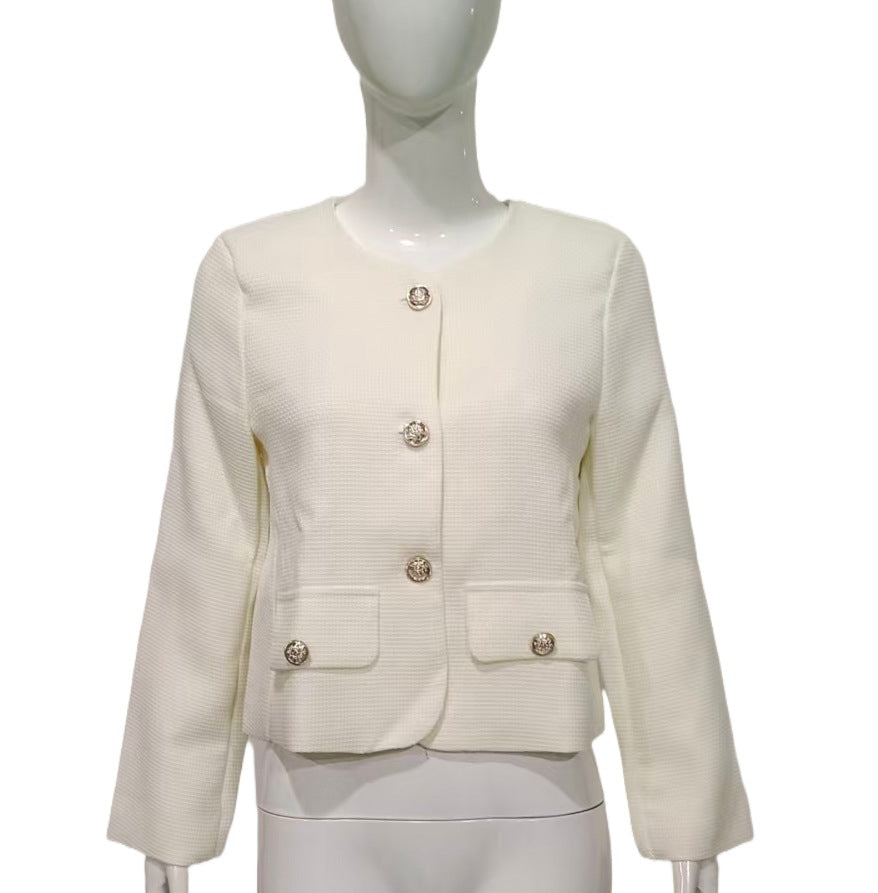 Socialite Temperament Crew Neck Dress Two-piece Suit