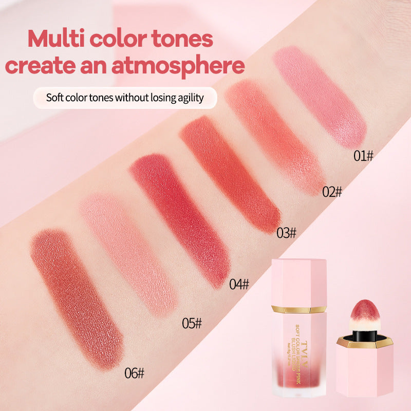 TVLV Velvet Six-color Liquid Blush Long-lasting Waterproof