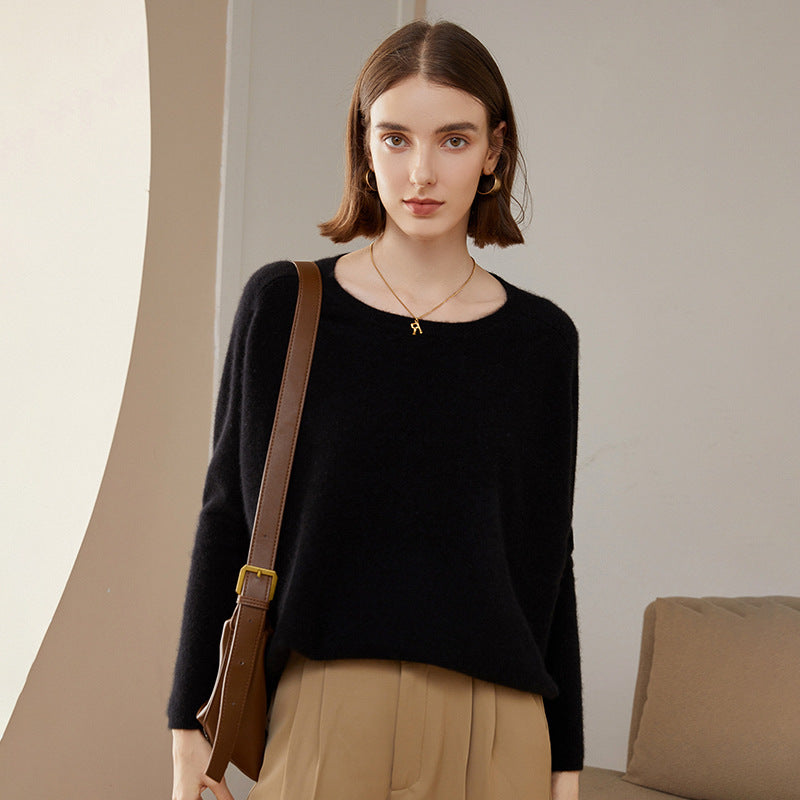Cashmere Round Neck Shawl Bottoming Shirt
