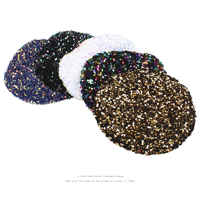 Versatile Fashion Couple Personality Casual Sequin Beret