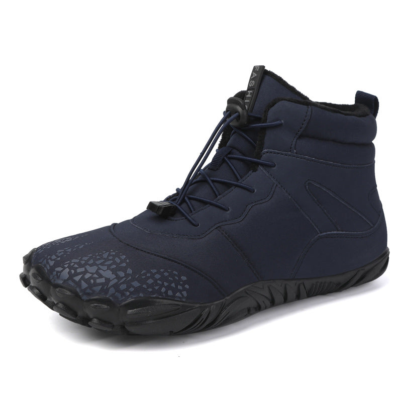 Fleece-lined Waterproof Snow Boots Warm Breathable High-top Casual Cotton Shoes