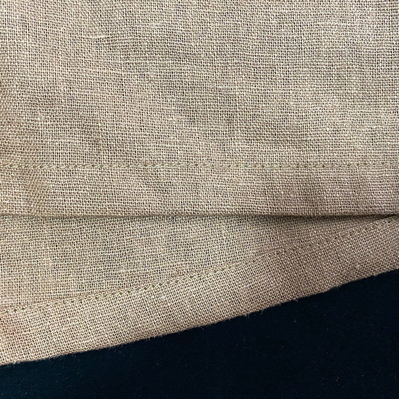 European And American New Linen-cotton Wide Leg Pants