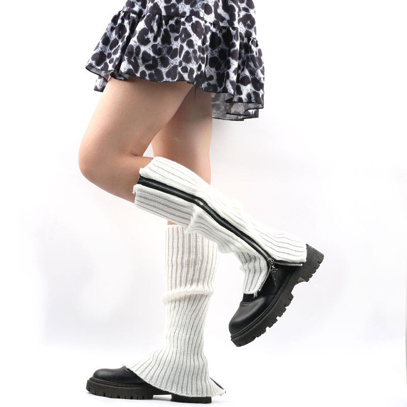 Woolen Yarn Socks Women's Knitted Slip-on