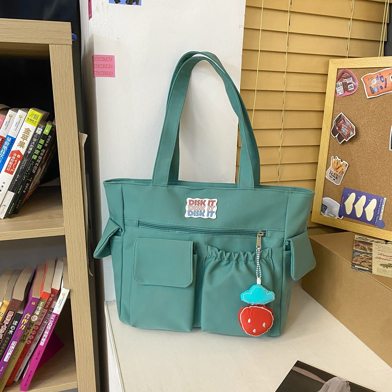 Women's Fashionable And Versatile Casual Solid Color Shoulder Bag