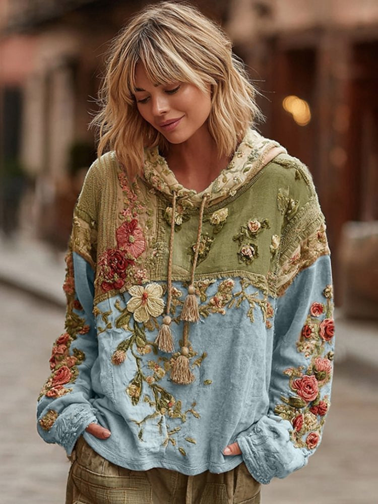Dame Hættetrøje Langærmet Pullover Løs Casual Top