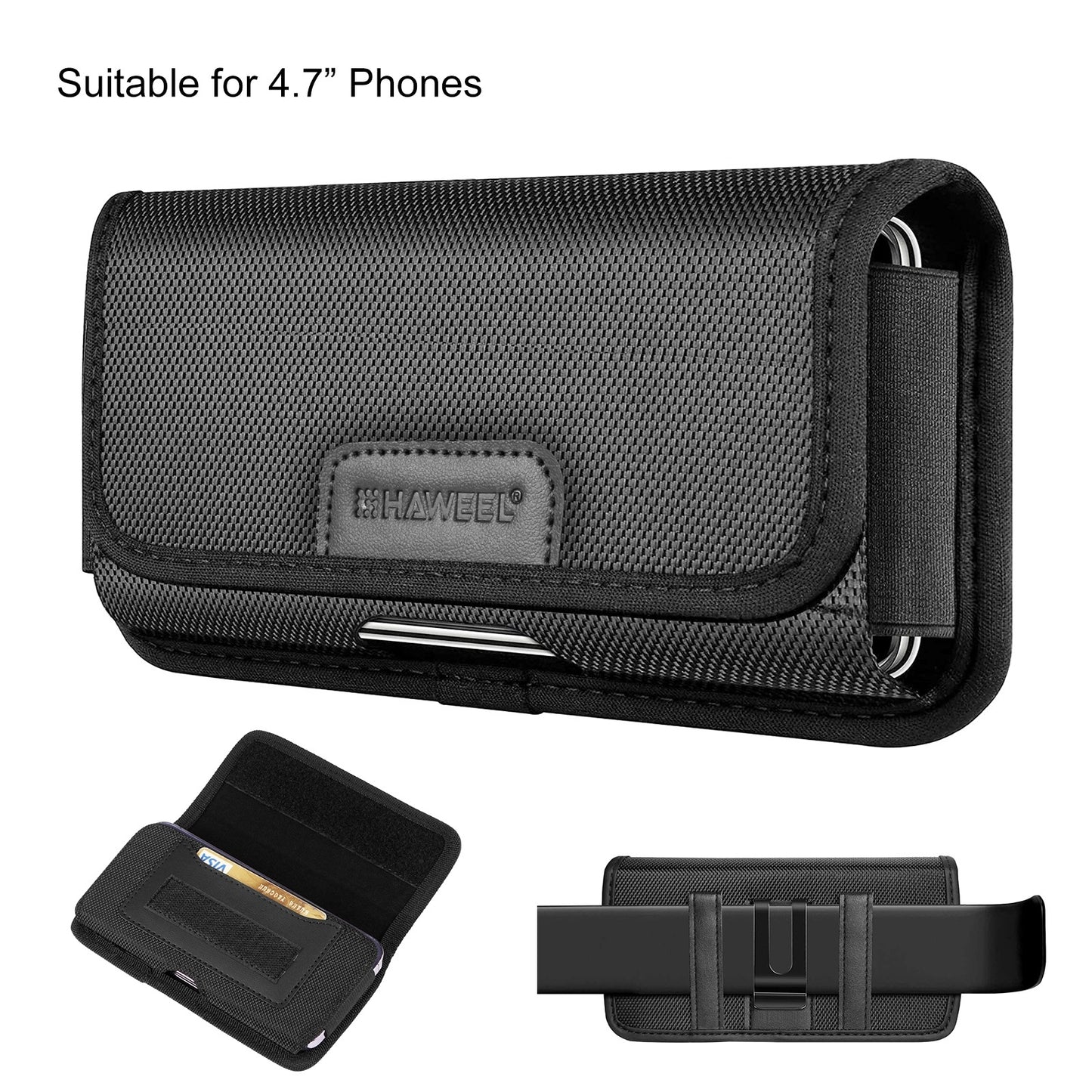 Men's Multi-functional Horizontal And Vertical Nylon Cloth Belt Slot Waist Bag