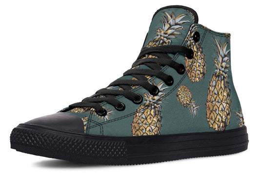 Men's And Women's Fashion Color Printing High-top Canvas Shoes