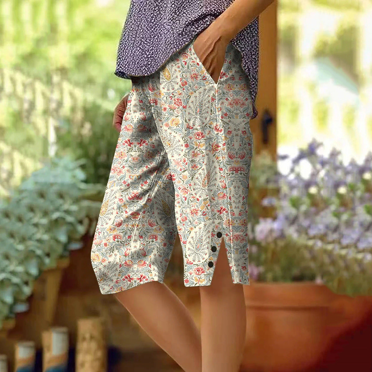 Women's Fashion Personalized Floral Casual Shorts