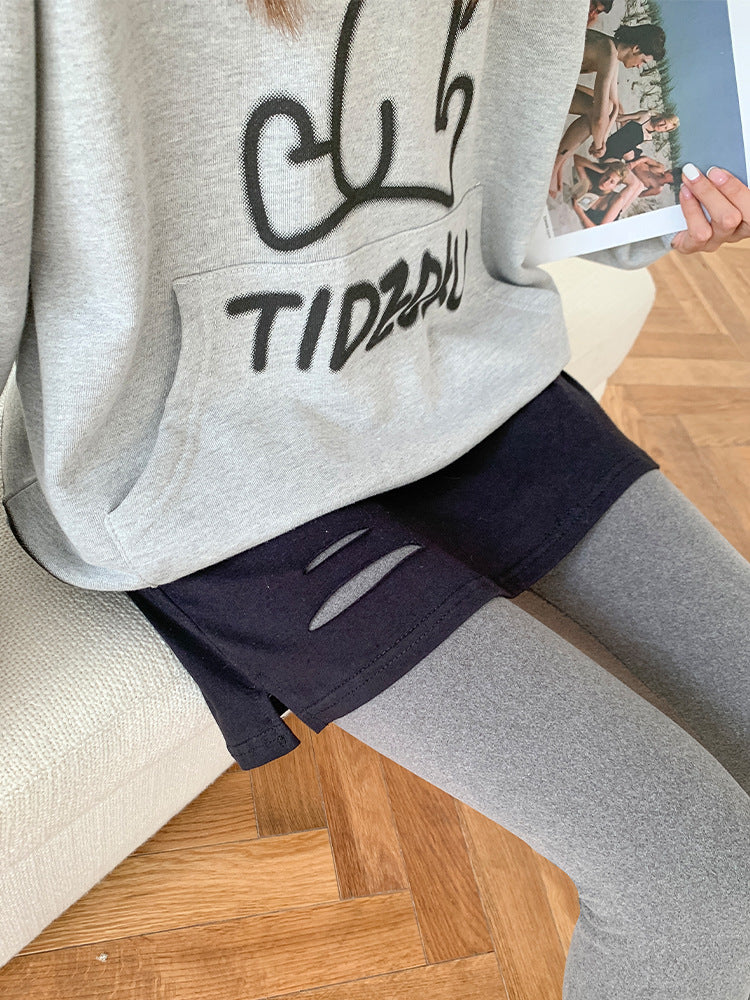 Winter Plus Size Inner Wear Bandage Dress With Sweater Bottoming Skirt