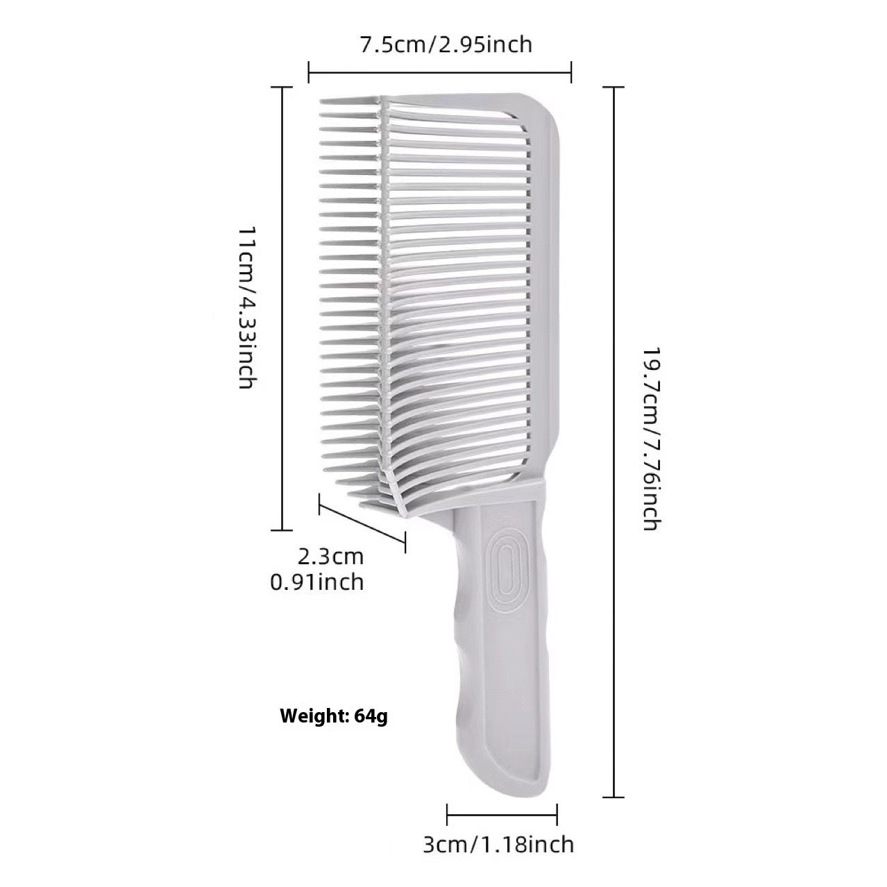 Men's Trim Hair Salon Long Handle Hairdressing Household Caliper Comb
