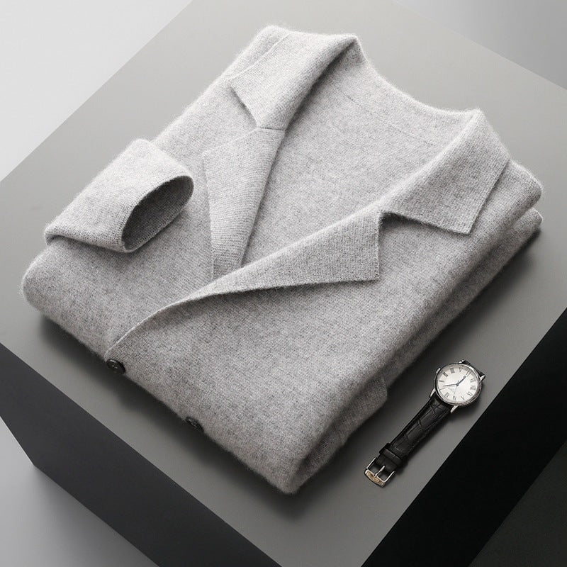 Wool Cardigan Suit Lapel Loose Fashionable Jacket