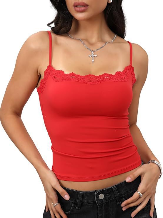 Kvinders Blonde Camisole Firkantet Krave Sexet Ærmeløs Top