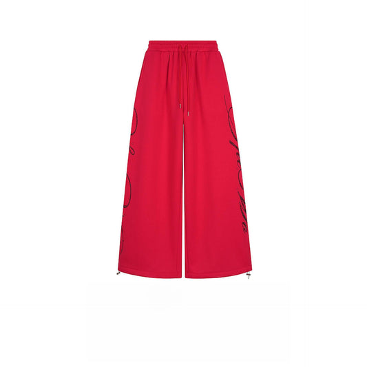 Womens Casual Street-Style Letter Sweatpants In American Style