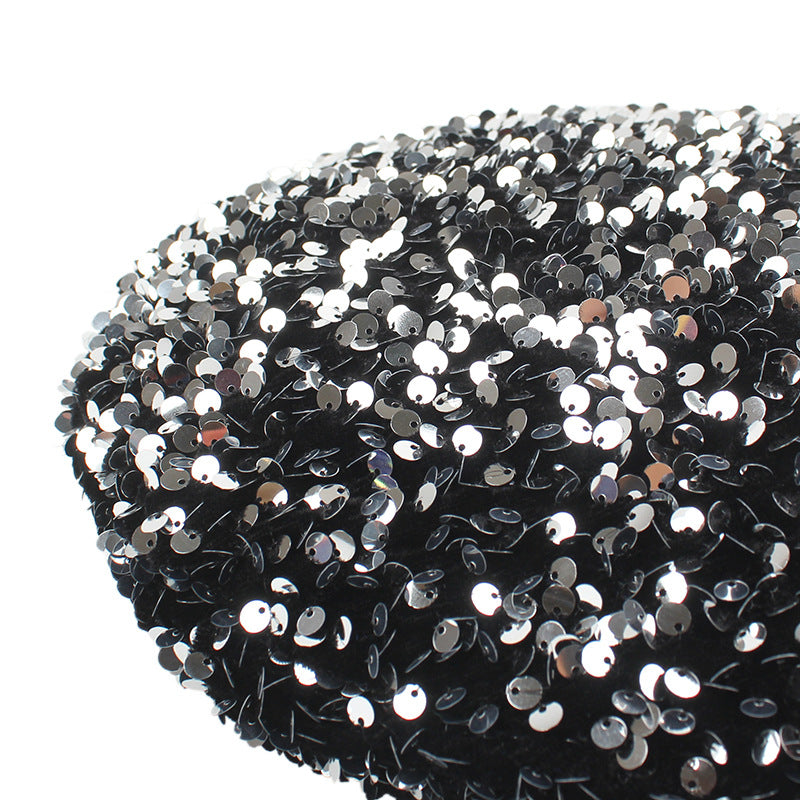 Versatile Fashion Couple Personality Casual Sequin Beret